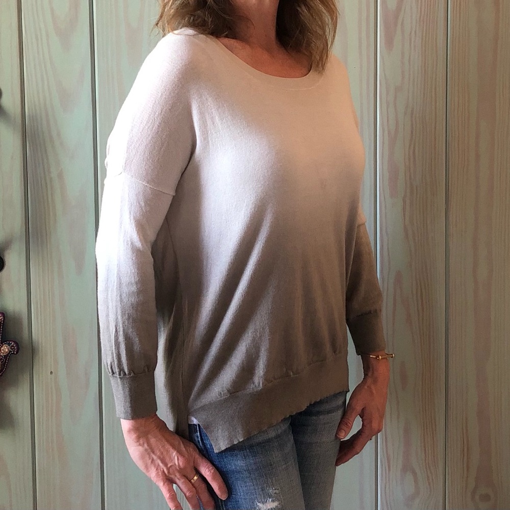 Chan Luu silk & cashmere ombré sweater